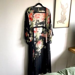Zara sheer robe